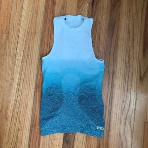 Gymshark Seamless Tank Top Teal Ice Blue